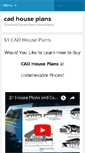 Mobile Screenshot of cadhouseplans.com