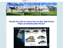 Tablet Screenshot of cadhouseplans.com